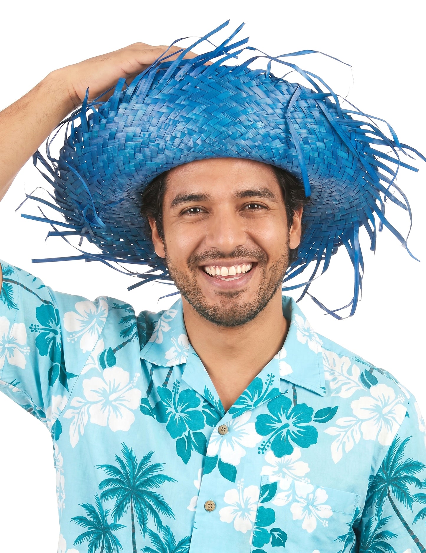 Felnőtt kék hawai kalap