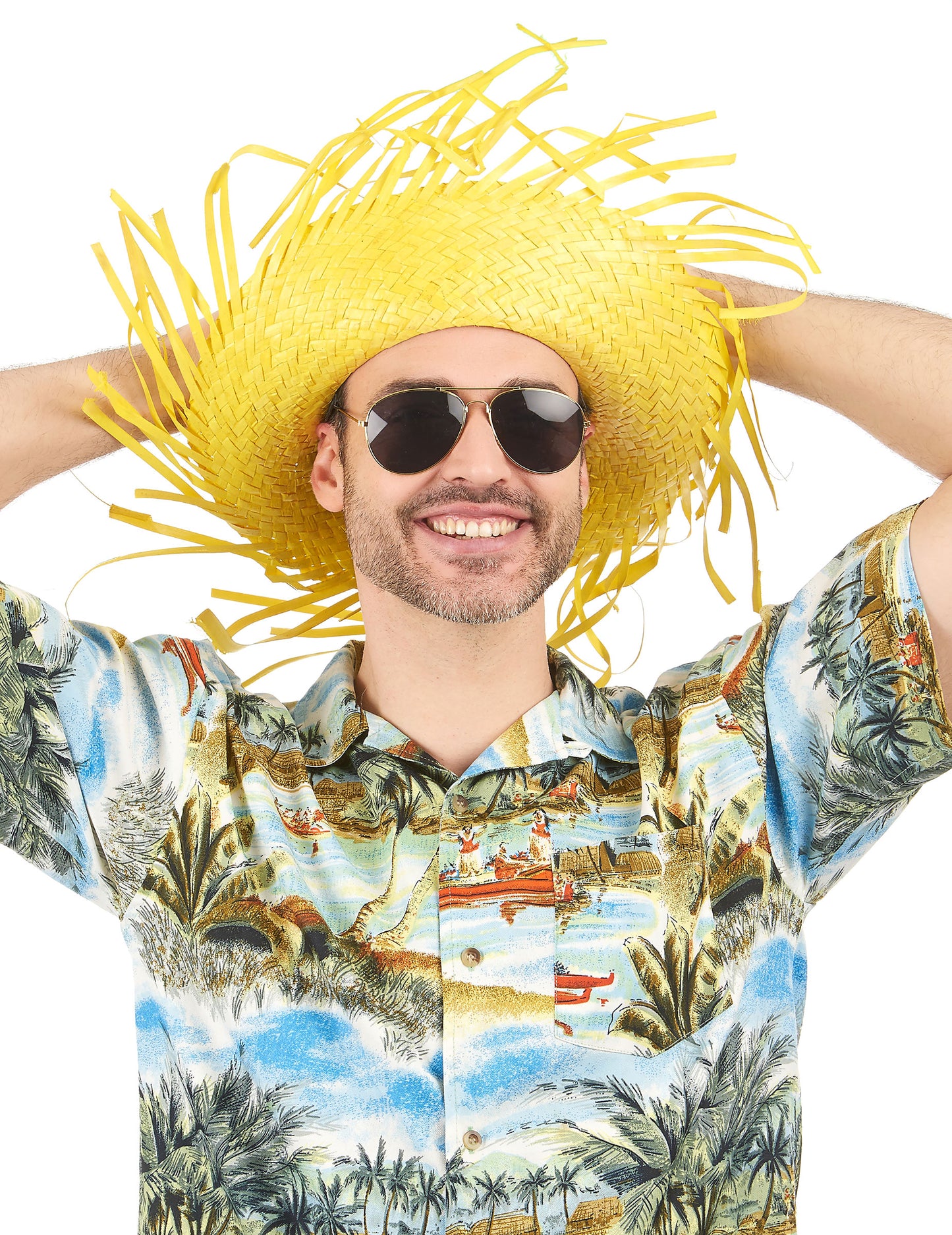 Felnőtt sárga hawai kalap