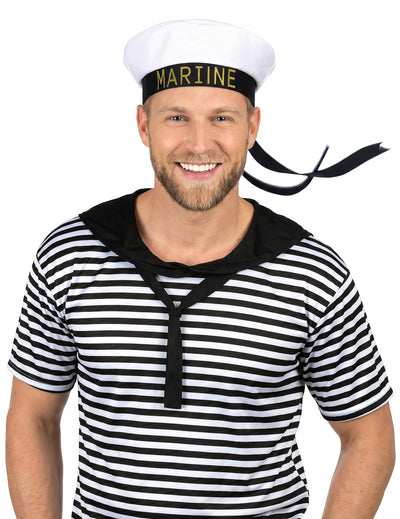 Navy kalap fekete felnőtt szalag