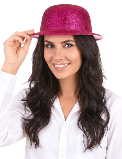 Fuschia felnőtt csillogó kalap