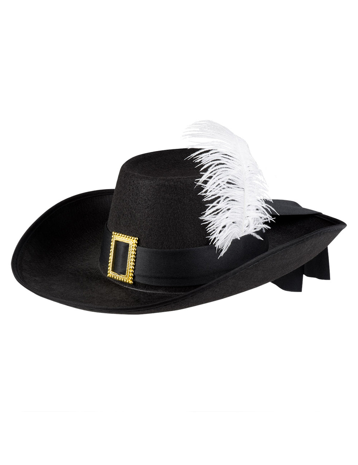Vue de profil du chapeau de mousquetaire pour adulte