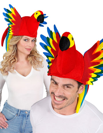 Felnőtt többszínű papagáj kalap