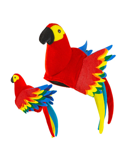 Felnőtt többszínű papagáj kalap