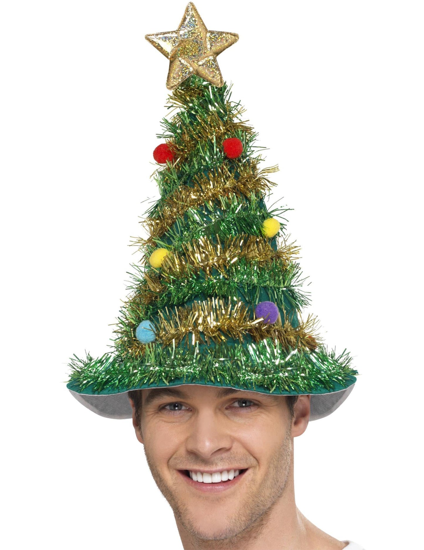 Felnőtt karácsonyi díszített fa
