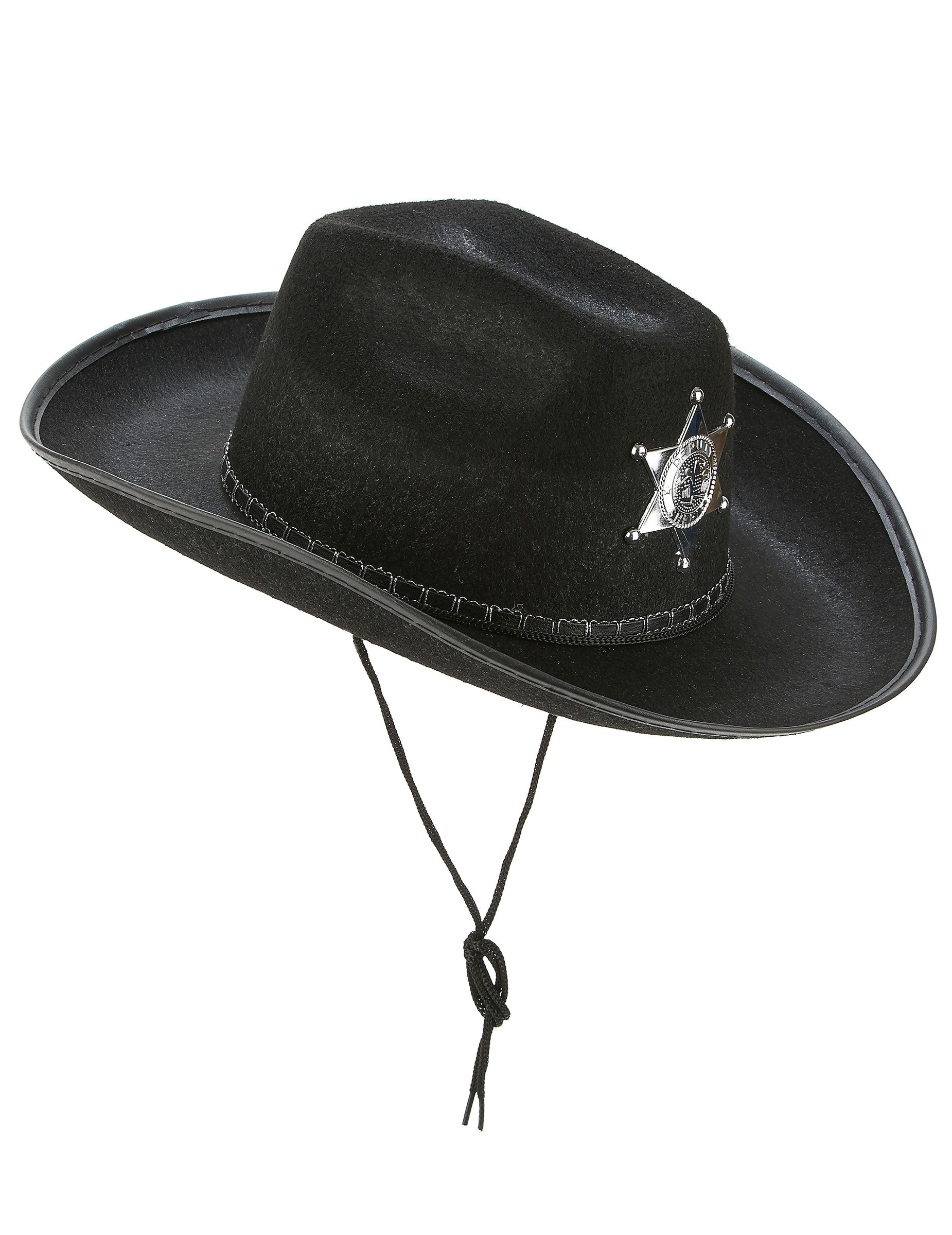 Vue de profil du chapeau de shérif pour adulte