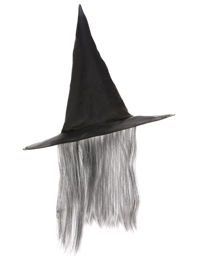 Vue de profil du chapeau de sorcière pour adulte