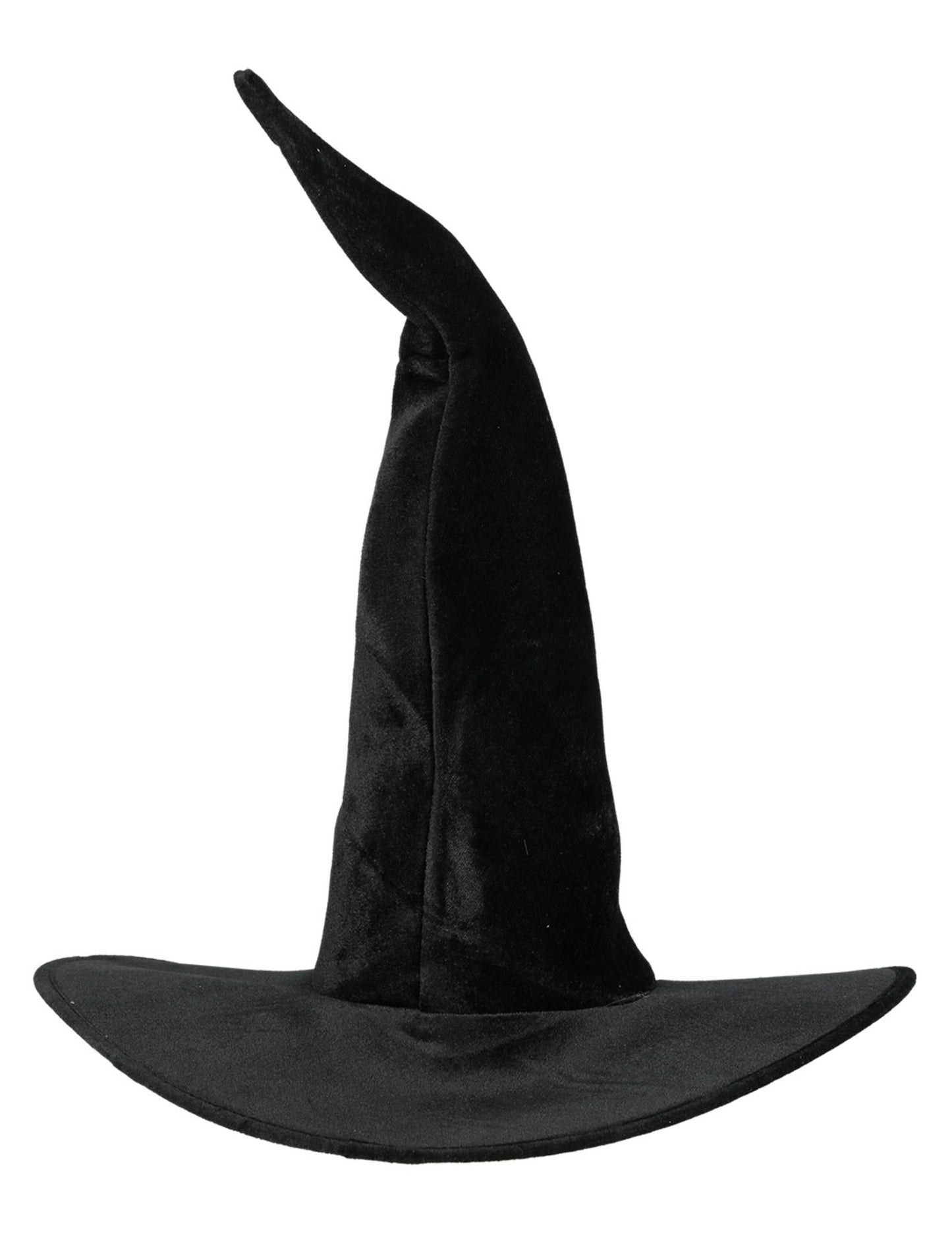 Fekete boszorkány kalap bársony nő halloween