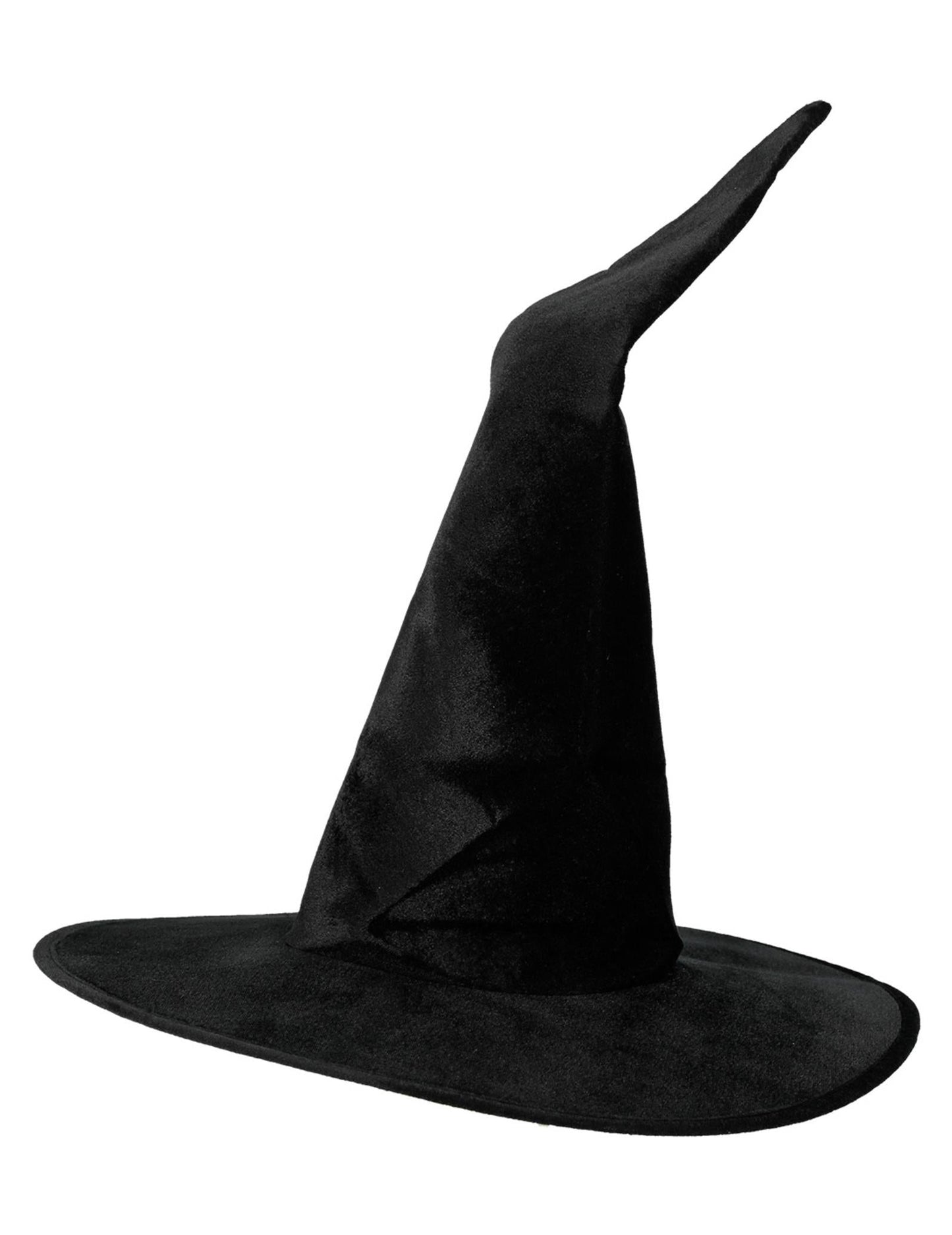Fekete boszorkány kalap bársony nő halloween