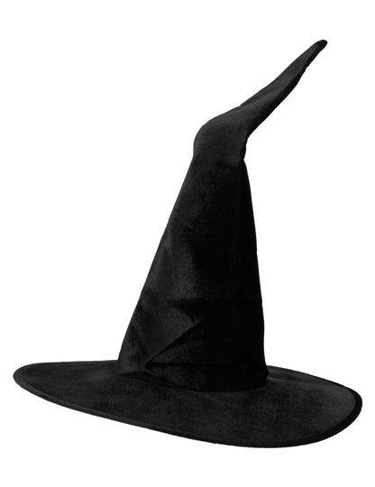 Fekete boszorkány kalap bársony nő halloween