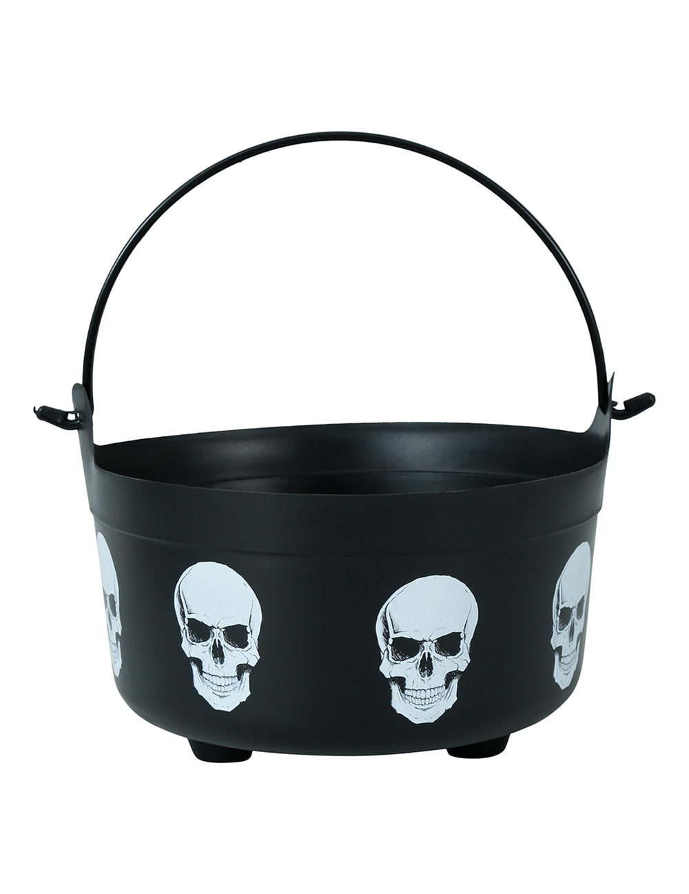 Vue de face du chaudron tête de morts