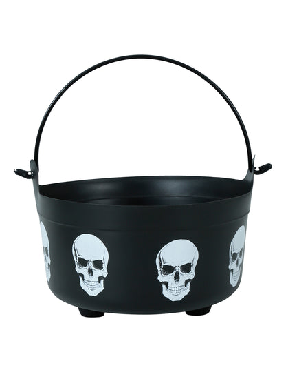 Vue de face du chaudron tête de morts