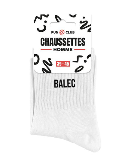 Balec férfi fehér zokni