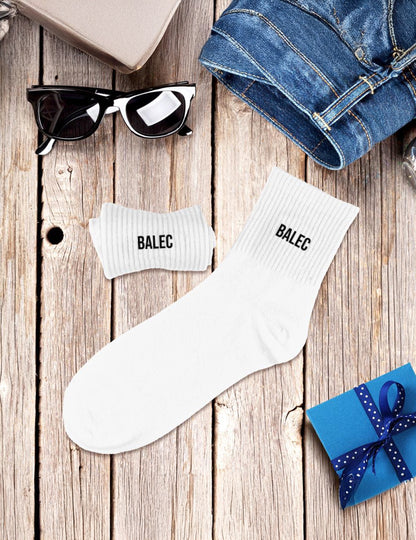 Balec férfi fehér zokni