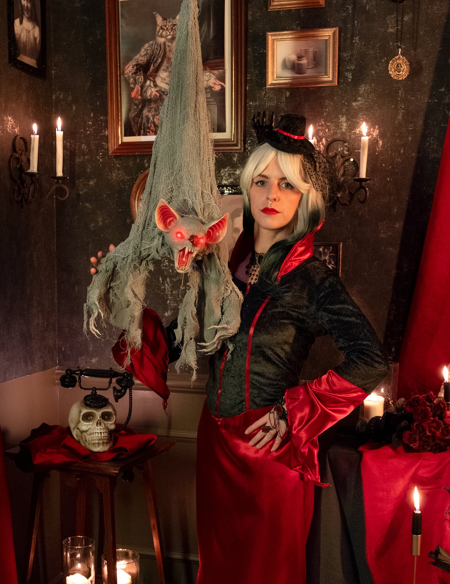 Függő animált denevér 100 cm