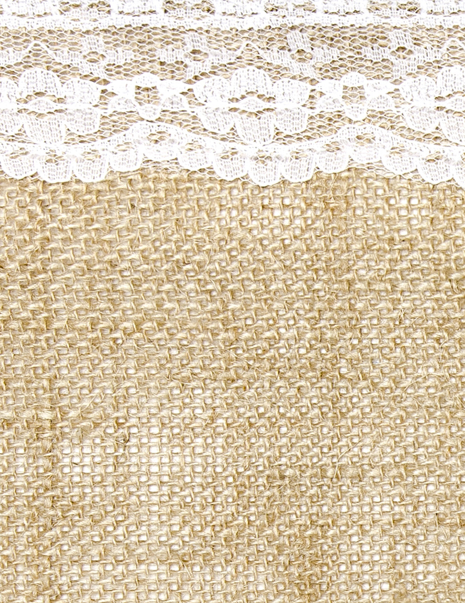 Jute asztal asztal szegélyek 28 cm x 2,75 m