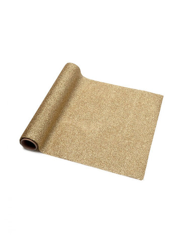 Csillogó arany csillámos asztali futó 30 cm x 3 m vágandó