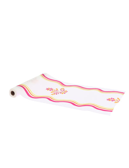 Chemin de table en tissu Pink Limonade 28 cm x 5 m