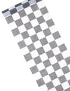 Chemin de table intissé damier noir et blanc