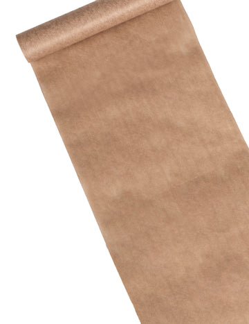 Chemin de table intissé effet coton naturel ivoire crème