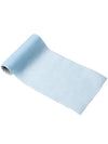 Chemin de table mousseline pour baptême bleu ciel
