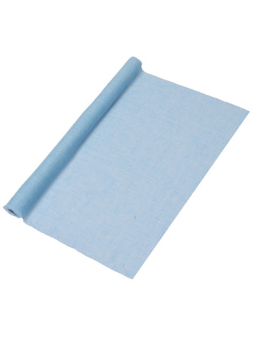 Égkék muszlin asztali futó 48 cm x 5 m keresztelőre