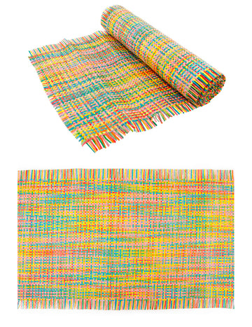 Többszínű szőnyeg asztali futó 30 cm x 3 m egy mexikói partihoz