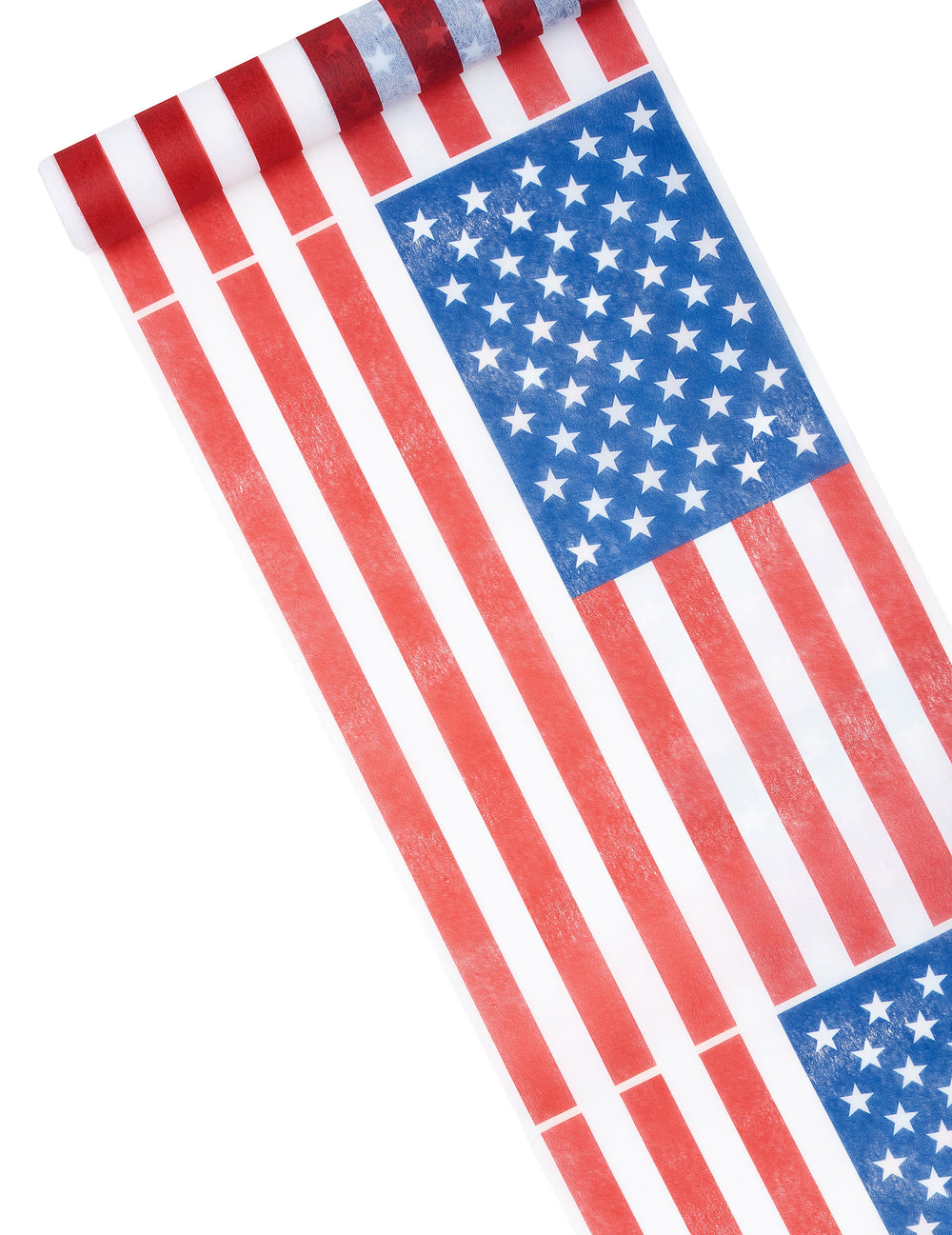 Chemin de table USA pour décoration intissé bleu blanc rouge