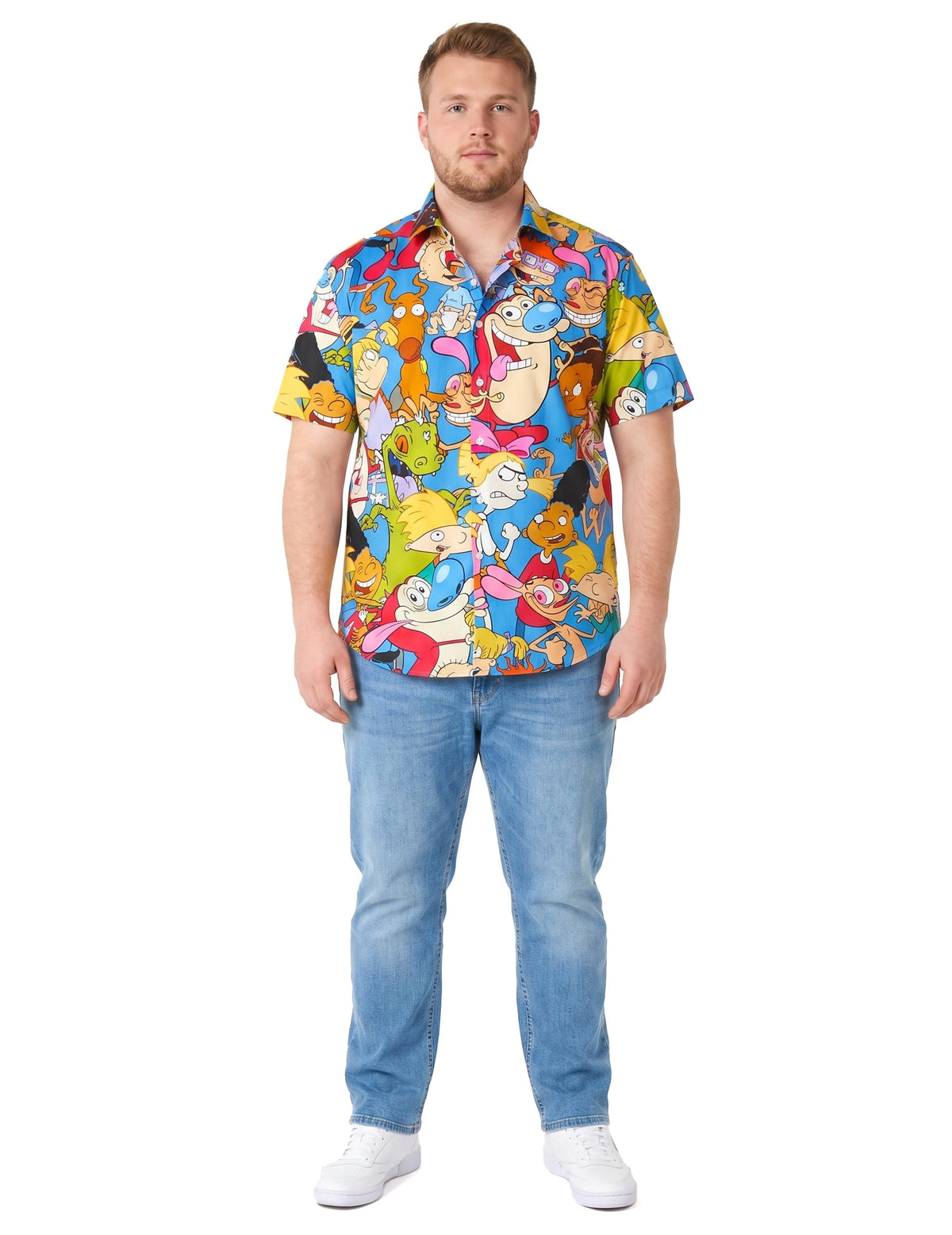 Felnőtt 90-es évekbeli Nickelodeon™ rajzfilmfigurás Opposuits™ póló
