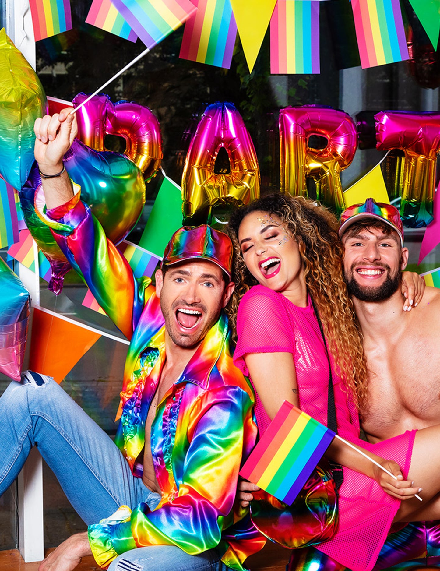 Felnőtt ív-en-ciel disco ing
