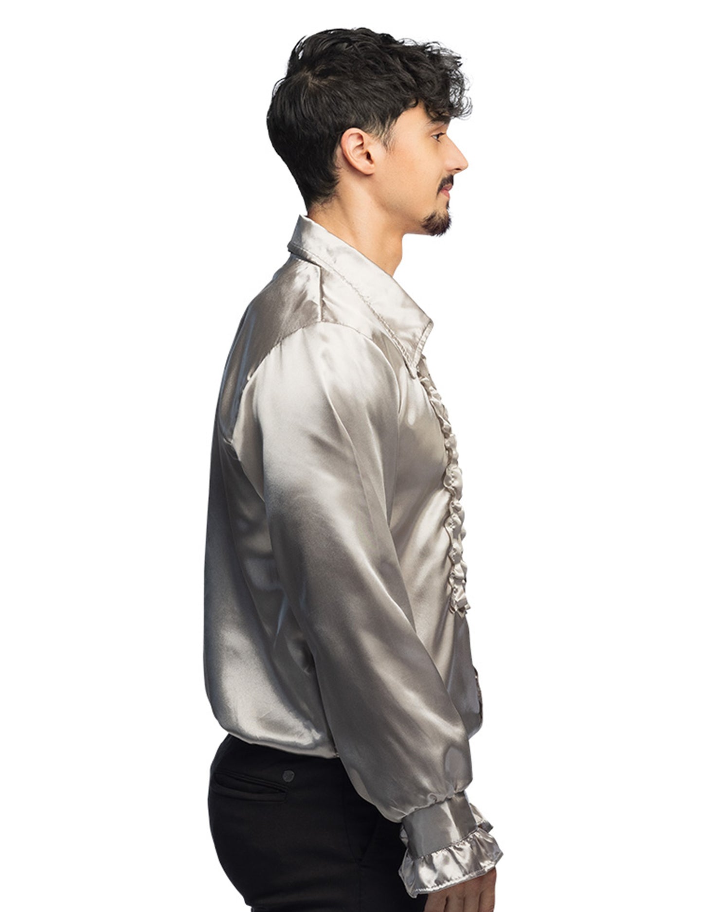 Vue de profil de la chemise disco pour homme