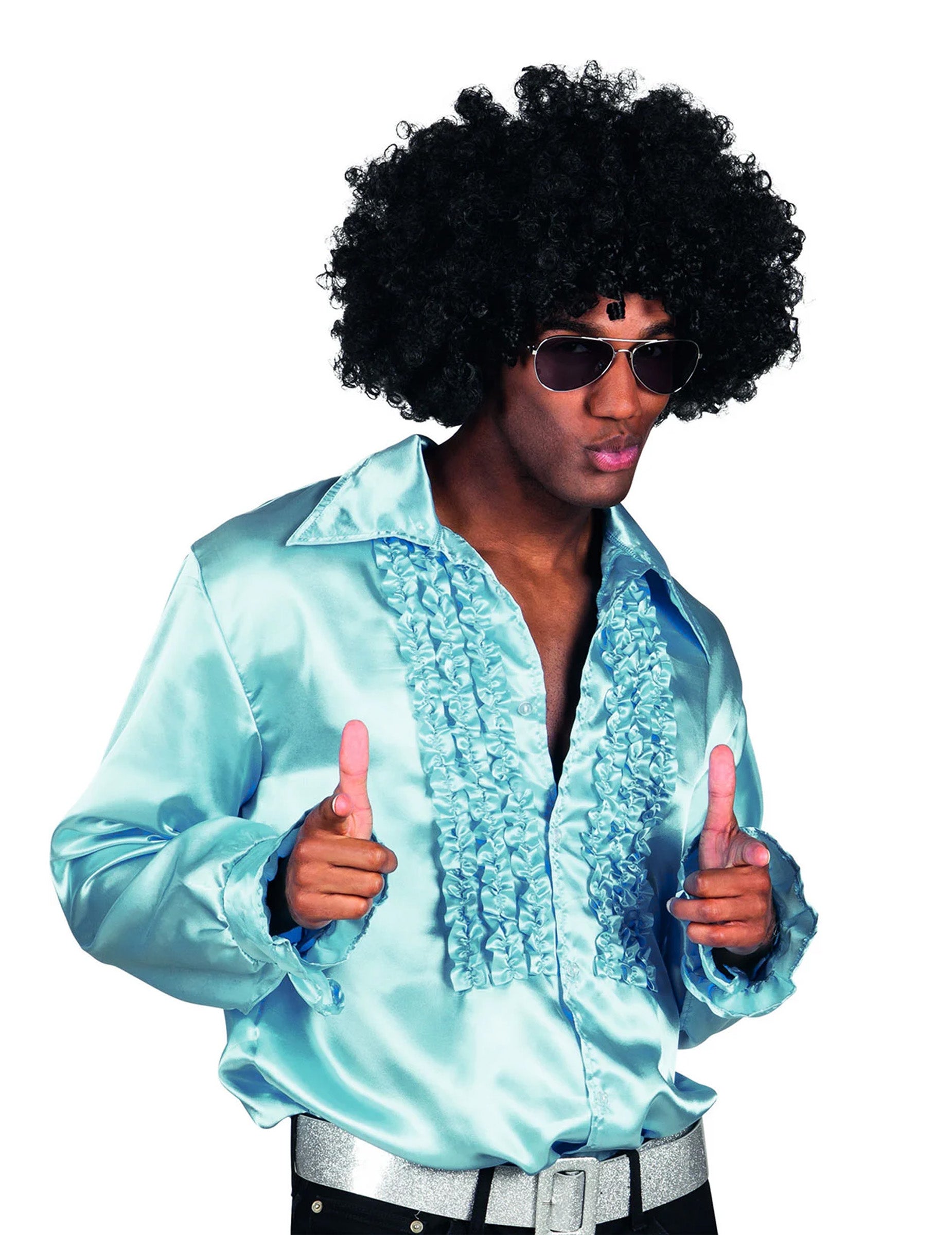 Vue de face de la chemise disco pour homme