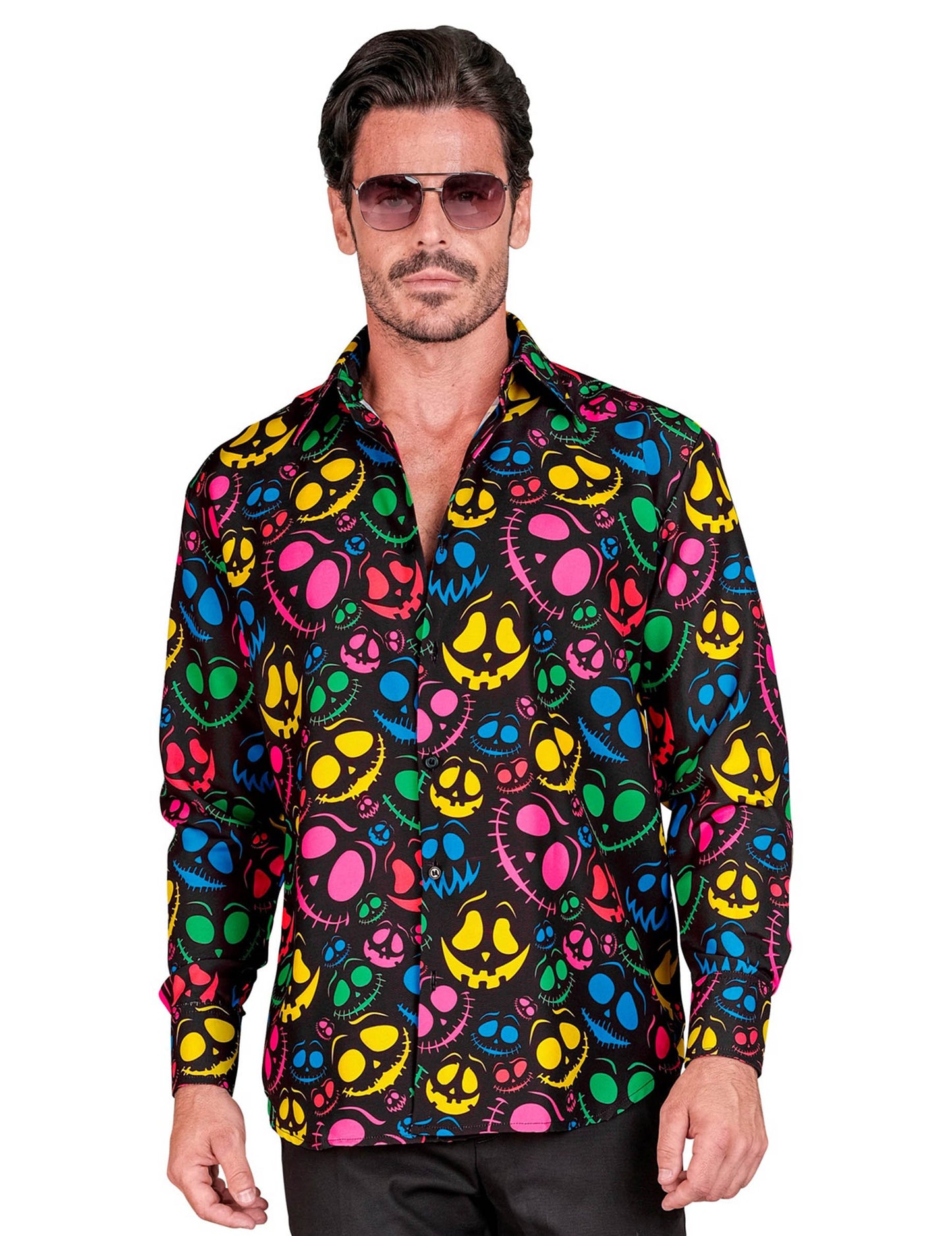 Férfi neon szellemes ing