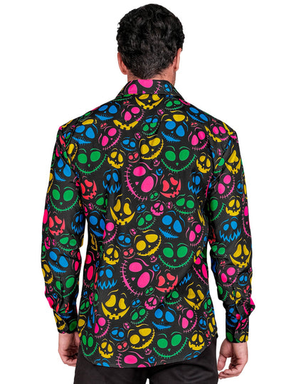 Férfi neon szellemes ing