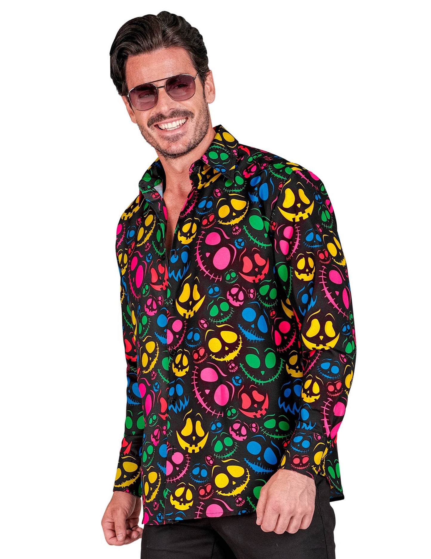 Férfi neon szellemes ing