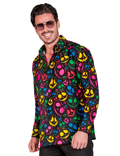 Férfi neon szellemes ing