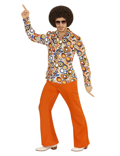 Chemise groovy bubbles années 70 homme