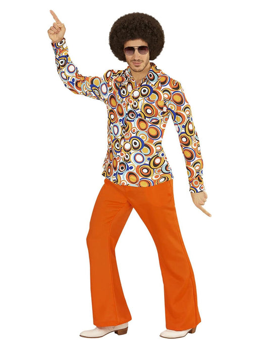 Groovy Bubbles 1970 -es évek férfi ing