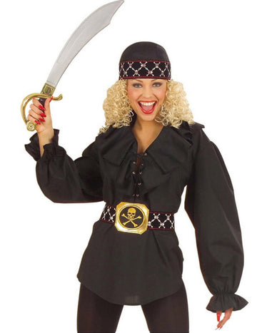 Fekete kalóz nő ing