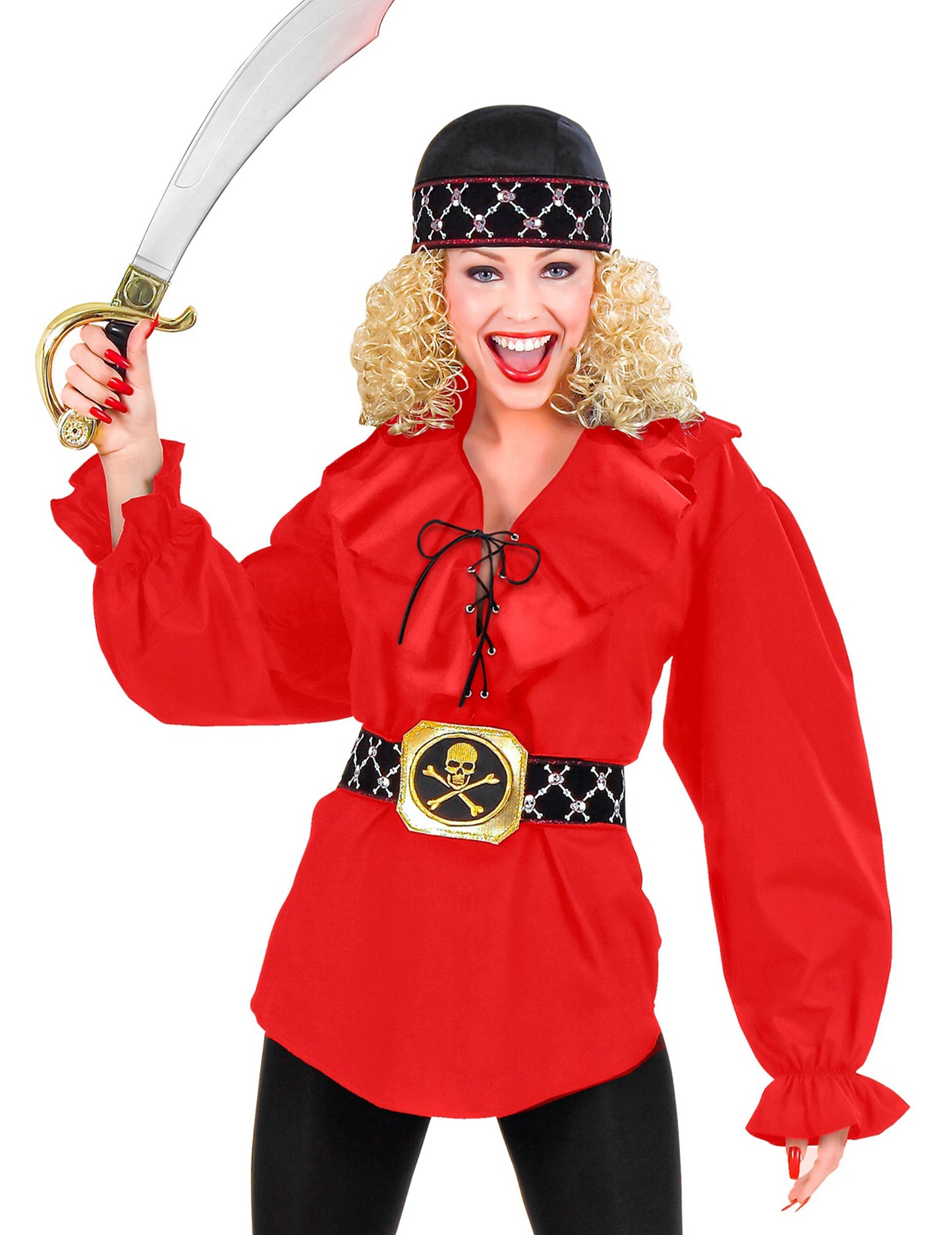 A női kalóz inghez tartozó kiegészítők és kard