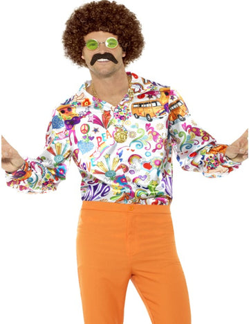 Hippie 60 -as évek férfi hippi ing