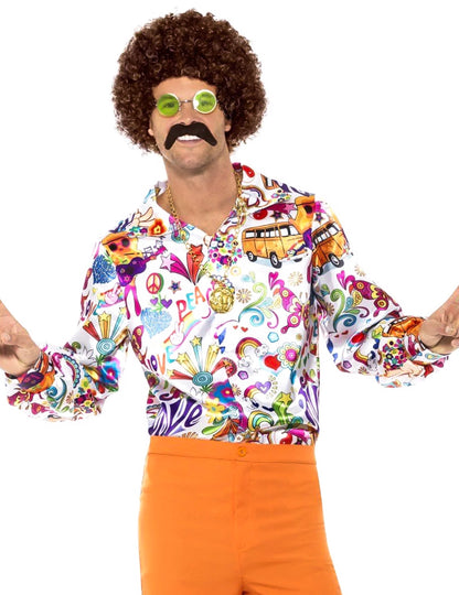 Hippie 60 -as évek férfi hippi ing