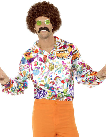 Hippie 60 -as évek férfi hippi ing