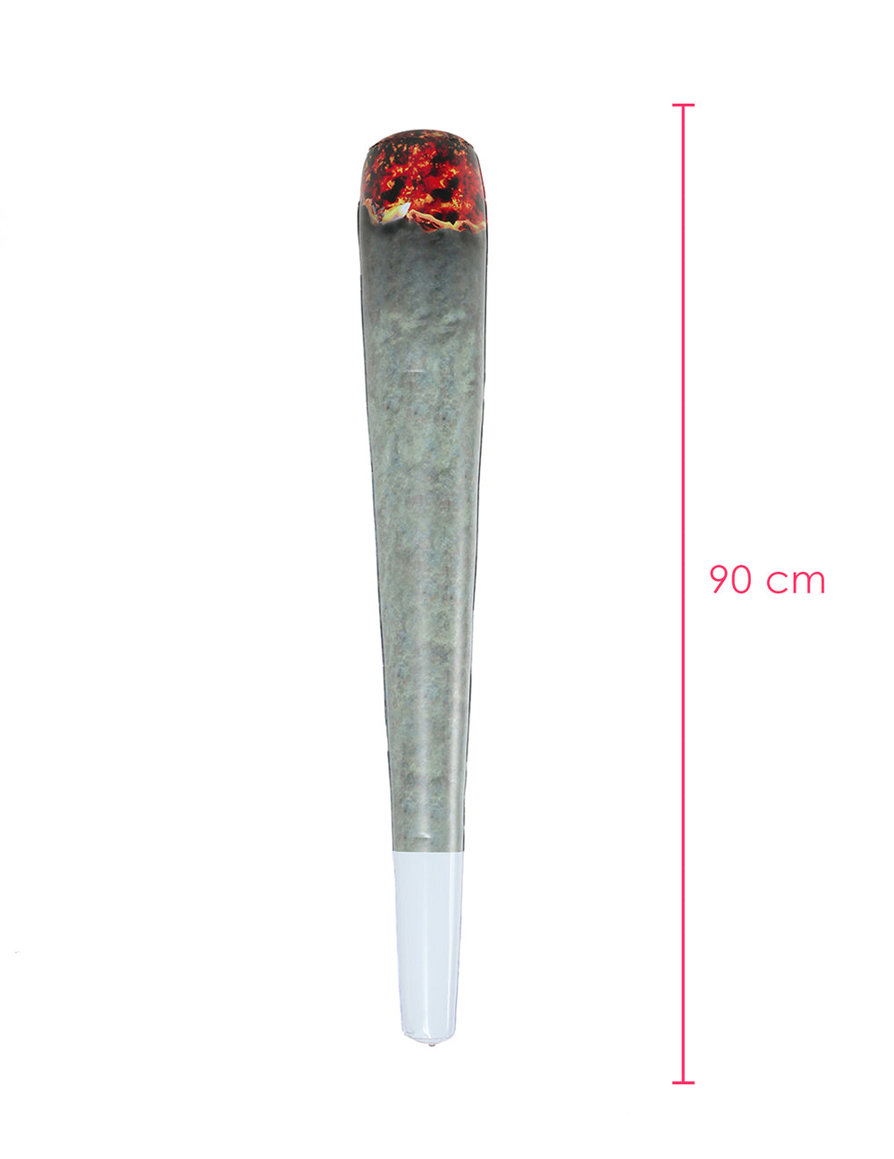 Mesure de la longueur de la cigarette géante gonflable Rasta
