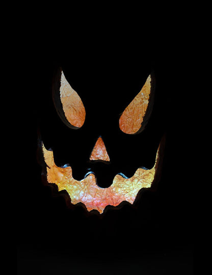 Világító, ijesztő tök 40 cm