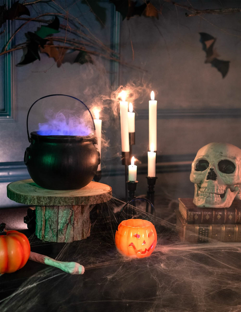 világító tök halloween kellékek között
