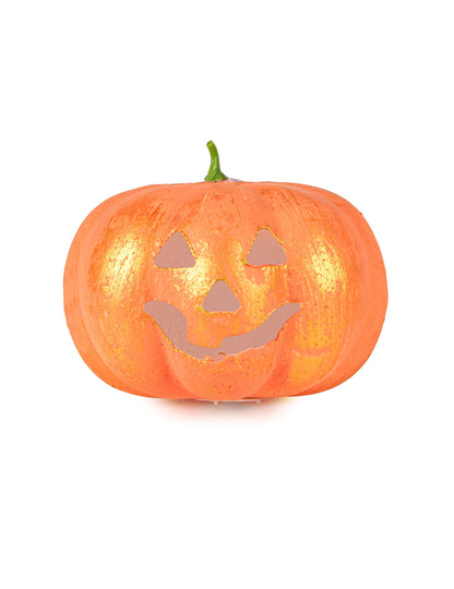 Világító Halloween tök 17 cm