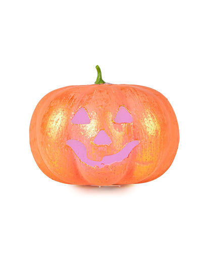Világító Halloween tök 17 cm