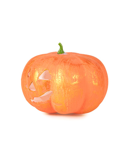 Világító Halloween tök 17 cm