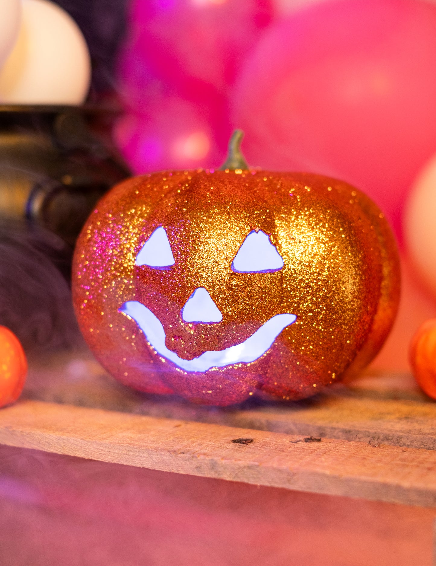 Tök csillogó fényes halloween 17 cm