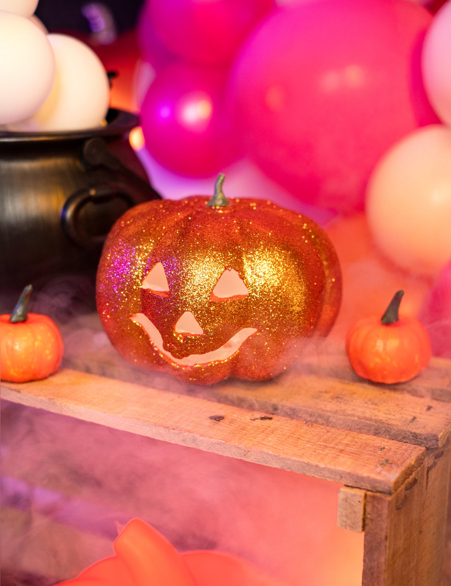 Tök csillogó fényes halloween 17 cm
